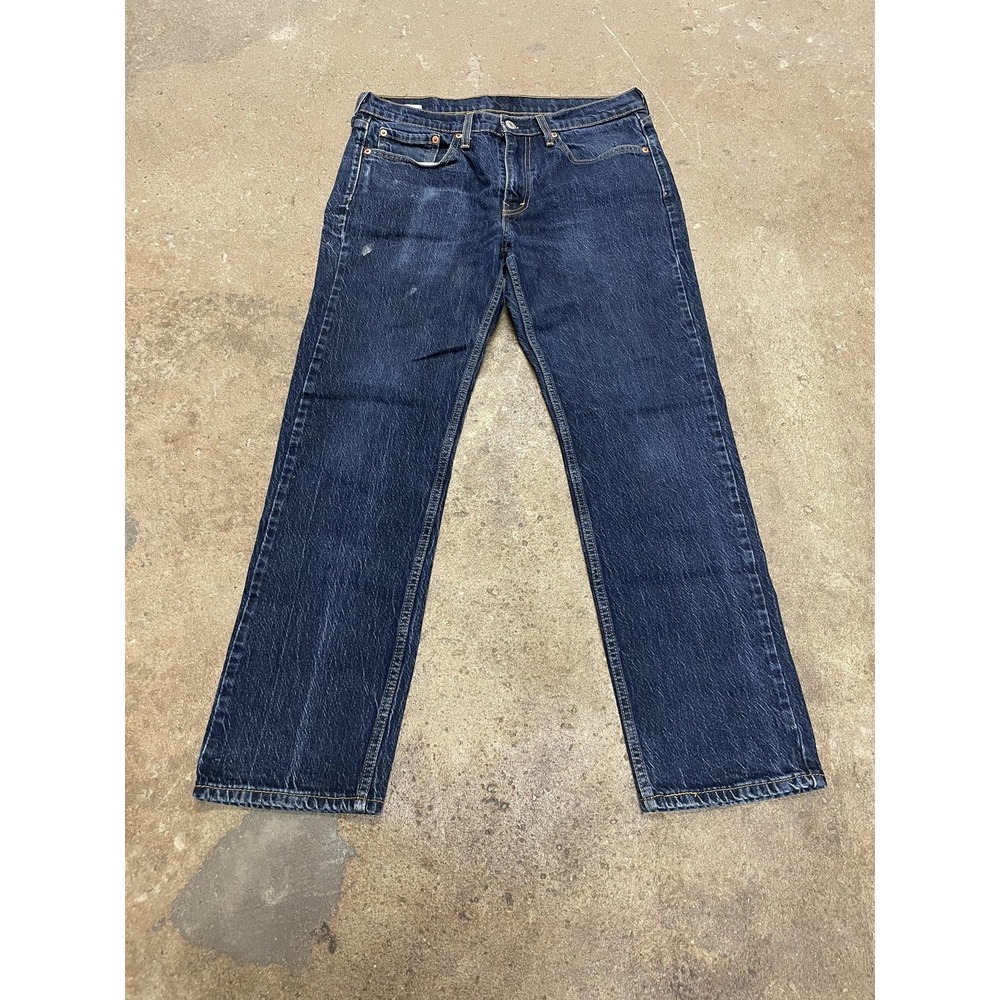 Levis 514 Jeans Mens 32x30 Blue Denim‎ Straight Leg Zip Fly 00514-6201 Mid Rise